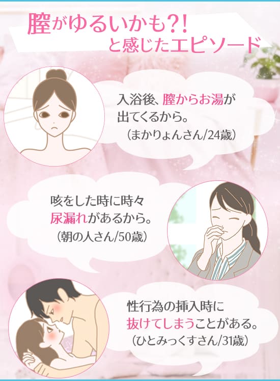 膣がゆるいかも?!と感じたエピソード