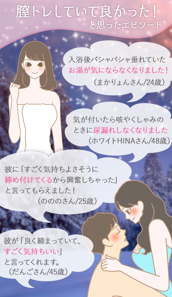 膣トレしてて良かった!と思ったエピソード