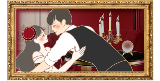 スキンシップをとる男女