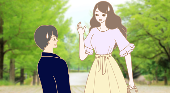 肌のドンヨリ感が気になるイラスト