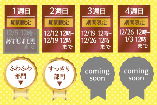 1週目ふわふわ部門