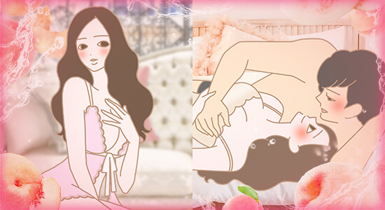 ラブタイムの男女のイラスト