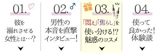 『彼を溺れさせる女になる方法』コンテンツメニュー