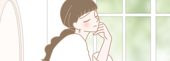 継続できるか不安な女性のイラスト
