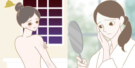 このような時期は肌のトラブルによるお悩み