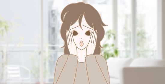 おうちにいる女性イラスト