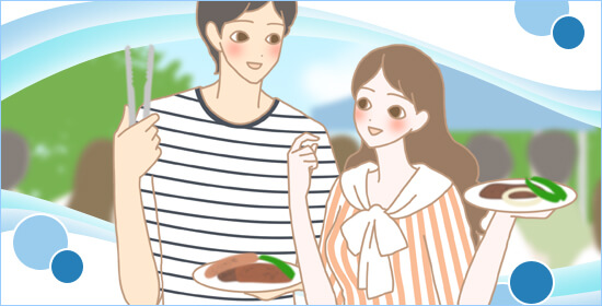 サマーホワイト キャンプの帰りに