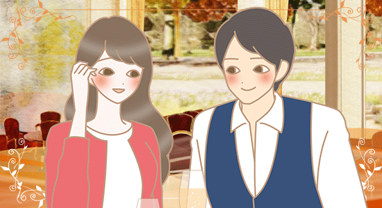 甘い雰囲気のカップル