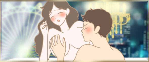 告白する男女のイラスト