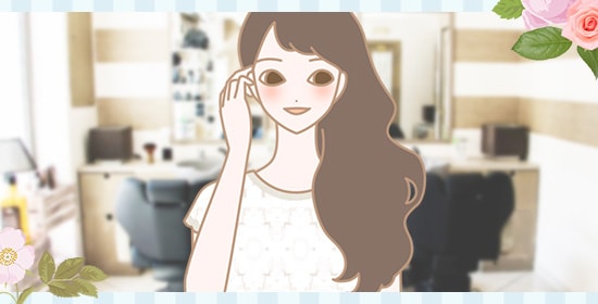 楽しそうな表情の女性のイラスト