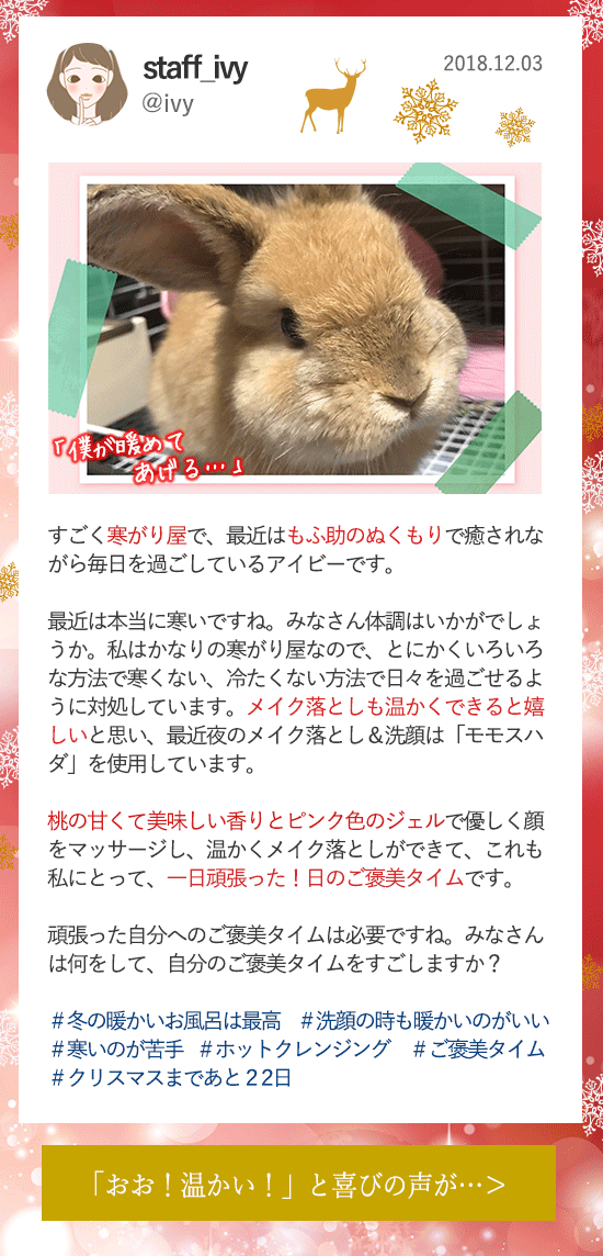 LCラブコスメアドベントカレンダー2018 12月03更新分