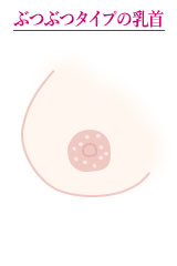 ぶつぶつタイプの乳首画像