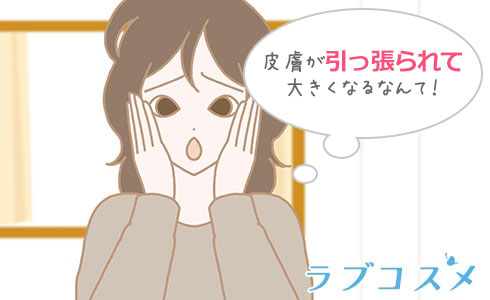 乳輪は胸の成長により大きくなることも