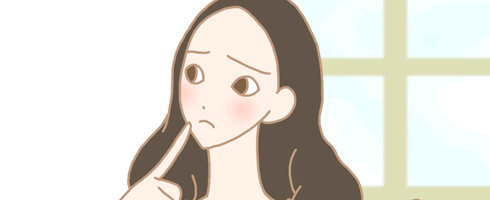 左右対称の胸ではないから心配する女性