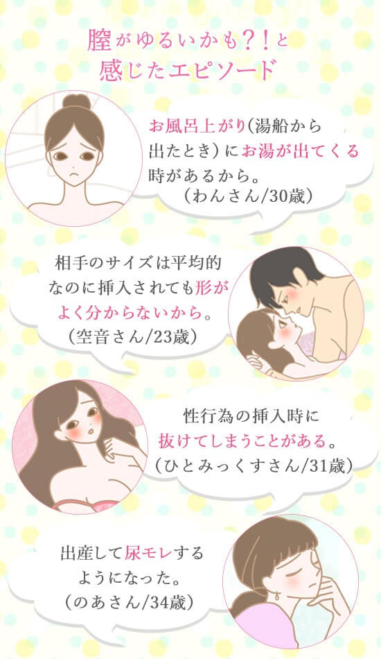 膣がゆるいと感じたエピソード