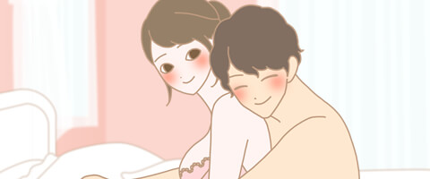 アンダーヘアの自己処理の悩みのイラスト