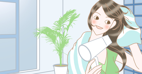 濡れたままの髪のデメリットは他にも傷みやすくなり、寝癖がつきやすくなる