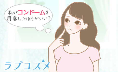 女性がコンドームを購入した場合