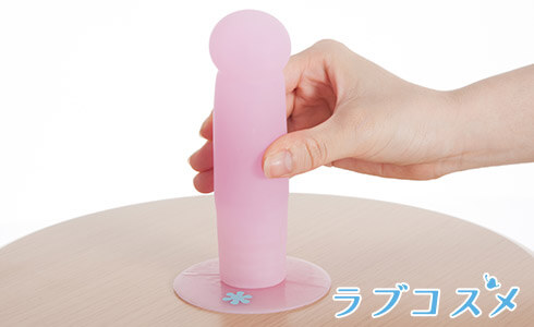 吸盤でくっついて騎乗位の練習がしやすいLCポイントバー ピンクアングル