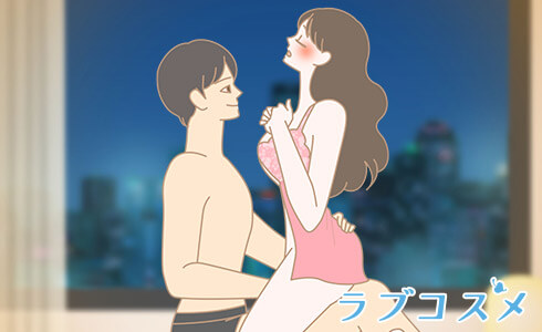 騎乗位をするカップル