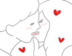 舌と舌を絡めていく