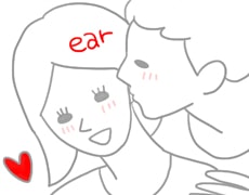 耳へのキス