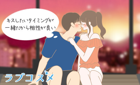 キスのタイミングが一緒