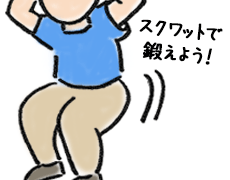 ステップ1:スクワット運動