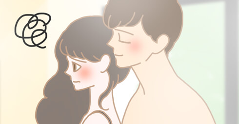 困っている女性のイラスト