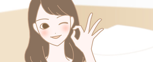 笑う女性のイラスト