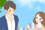 生理中の臭いが気になる女性のイラスト