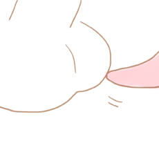 睾丸を唇で柔らかく包み込み、舌の上でコロコロと転がす