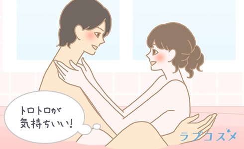お風呂でトロトロ感じあうカップル