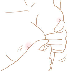 愛撫…乳首