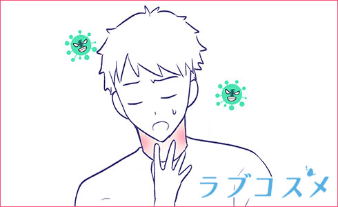 リンパが腫れるのイラスト