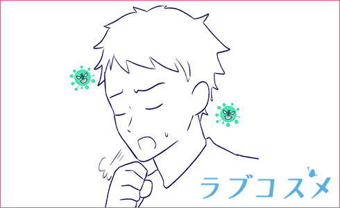 息切れや息苦しさのイラスト