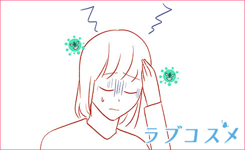頭痛のイラスト