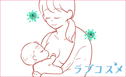 授乳のイラスト