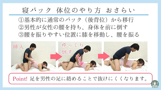 寝バックのやり方 中イキできる方法の動画 夜の保健室