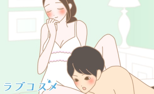 濡れやすい彼女と感じやすい彼女のイラスト