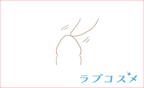 ステップ1亀頭の舐め方