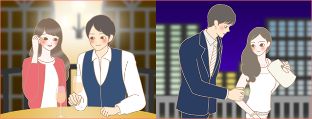 男女のイラスト