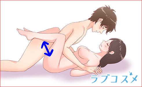 起き上がり正常位のイラスト