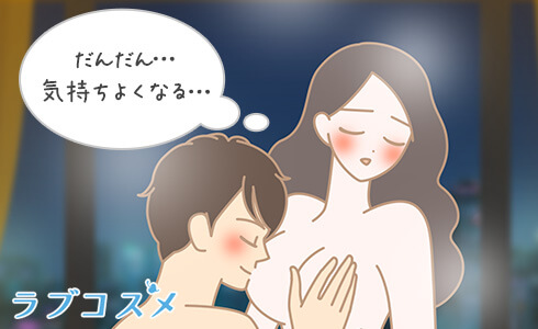 前戯で感じているカップル