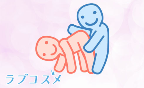 バック素股(後背位素股)のイラスト