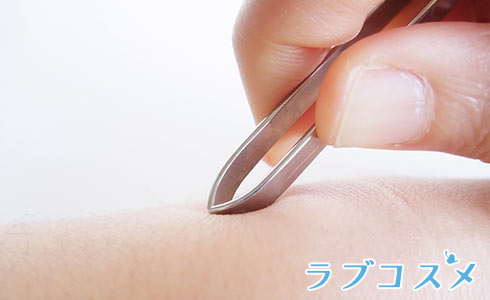 アンダーヘアカットを毛抜きでする場合