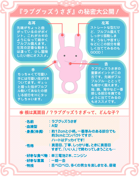 ラブグッズうさぎの秘密大公開