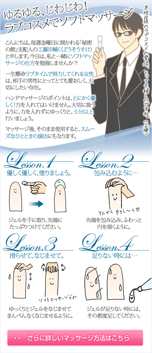 ハンドマッサージ説明画像