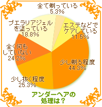 アンダーヘアケア/シナヤカウォッシュとアンケート調査