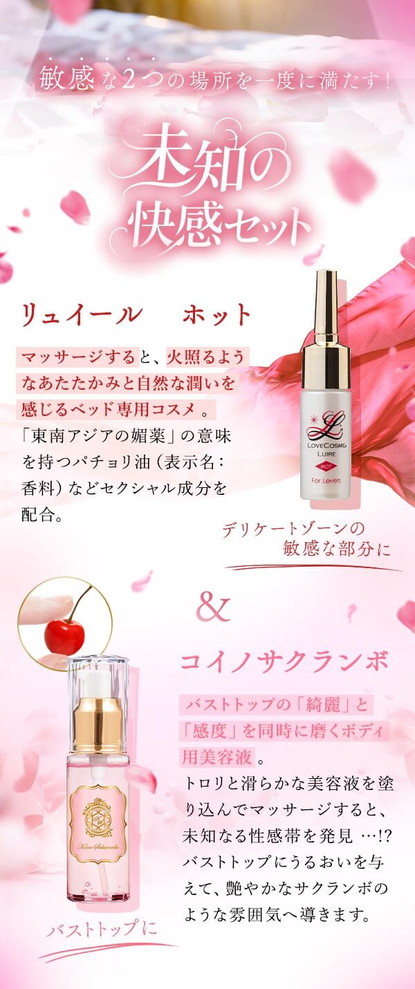 【SET】ラブコスメ 敏感な２つの場所を一度に満たす！未知の快感セットの商品画像 9